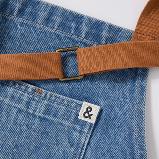 The Essential Apron Cedar Blue Denim