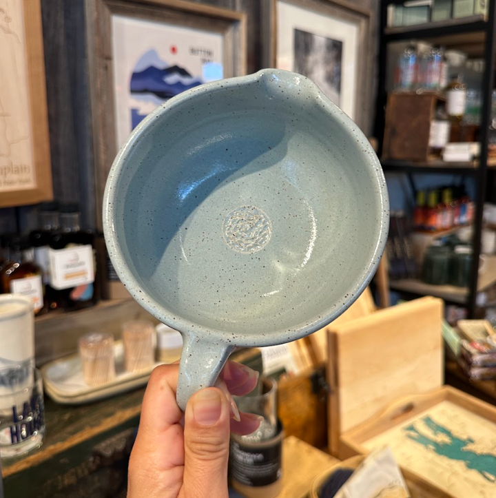 Salad Dressing Bowl - Nude / Light Blue