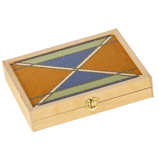 Travel Backgammon Set - Wallis Mustard