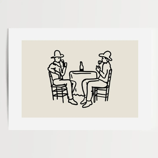 Cowboys &amp; Wine Print 8x10
