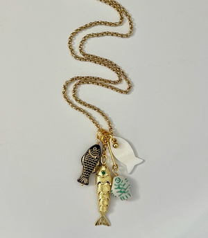Cordelia Mother of Pearl Long Necklace