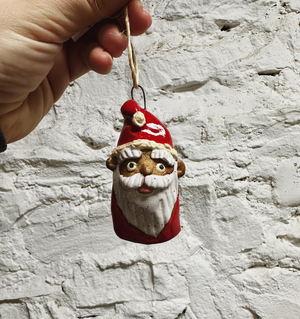 Victory Pottery Santa Head Ornament