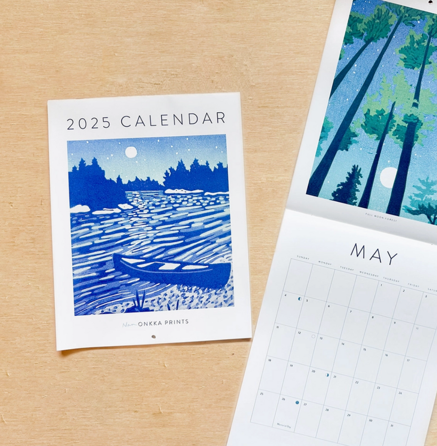 2025 Block Print Wall Calendar