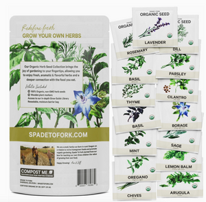 15 Herb Organic Seed Collection