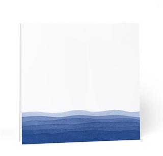 Blue Waves Desk Pad - 11 x 11