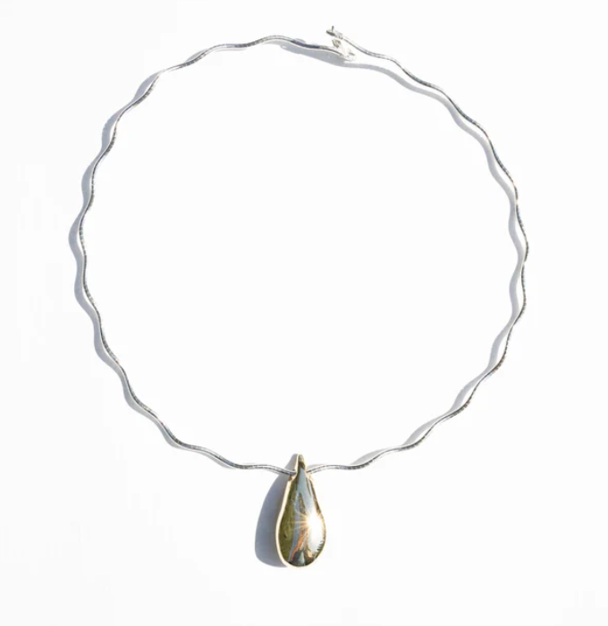 Bull Kelp Necklace - Brass &amp; Sterking Silver