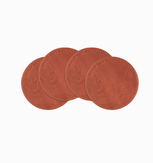 Leather Coasters - Giveback Collection Forests