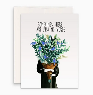 no words flower bouquet card - LS3