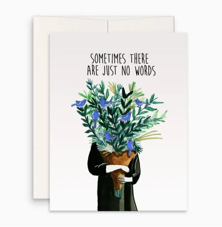 no words flower bouquet card - LS3