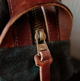 Waxed Canvas Dopp Kit - Forest