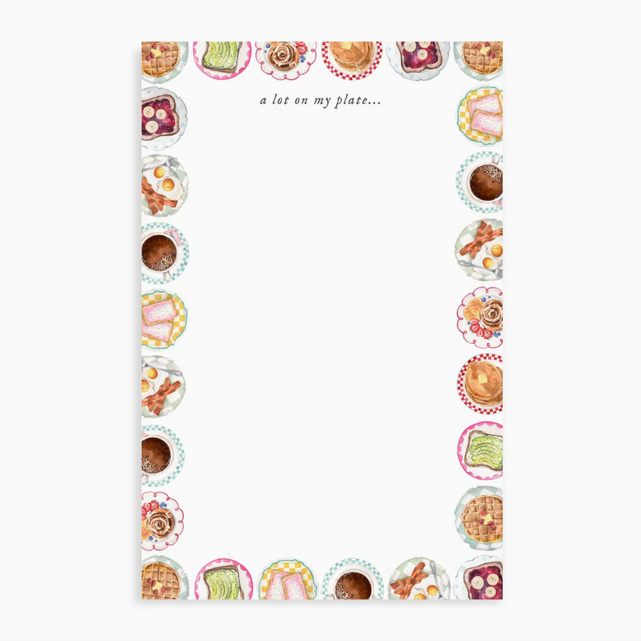 A Lot On My Plate Notepad
