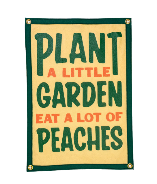 Plant a Little Garden John Prine Wool Felt Banner