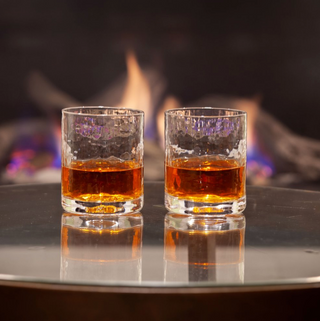 AO Glass Hammered Rocks Glass Vermont Stamp