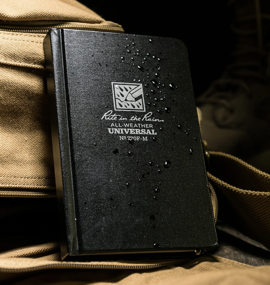 Waterproof Hard Cover Book Black