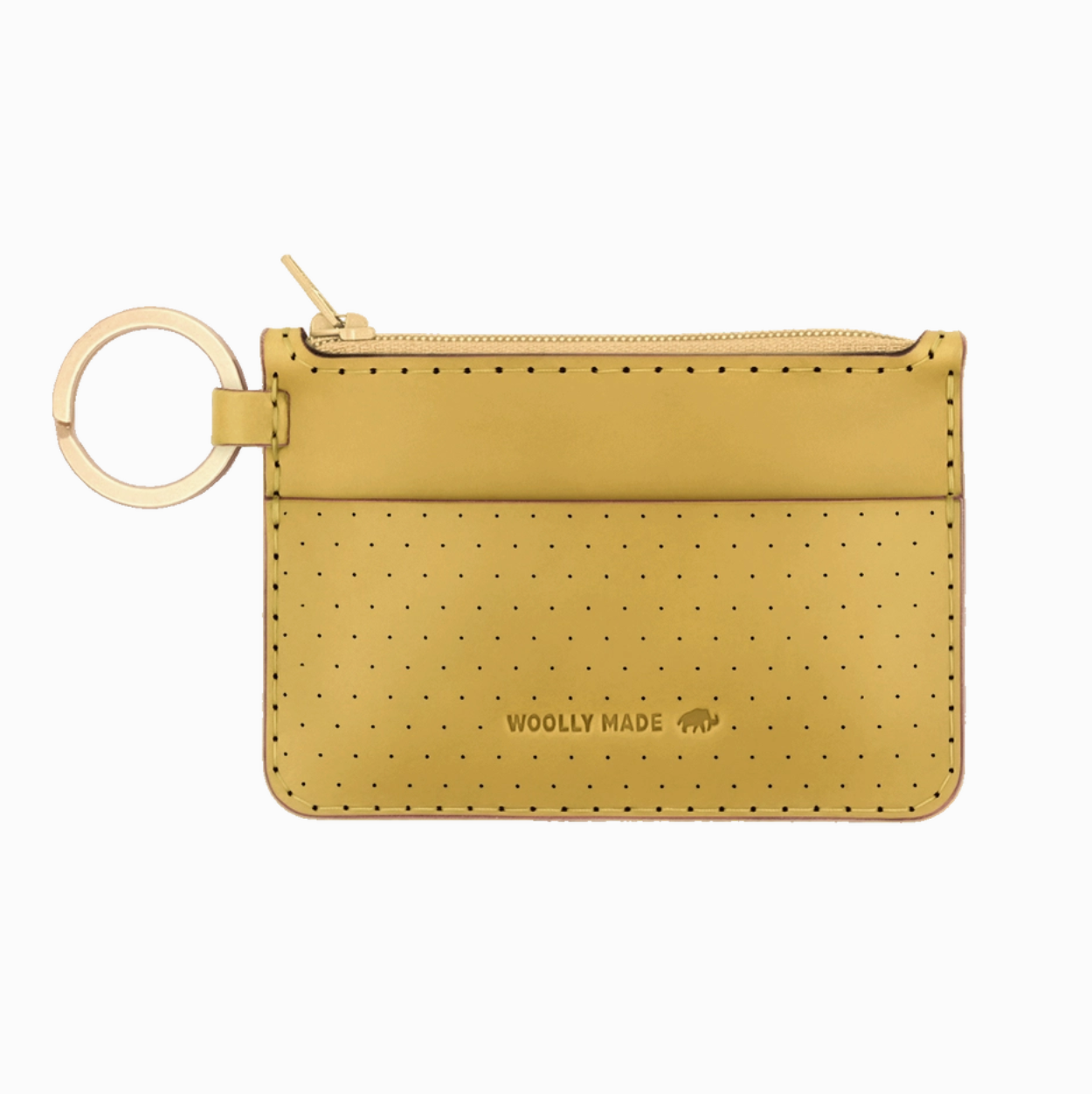 Perforated Leather Zip Wallet – Common Deer