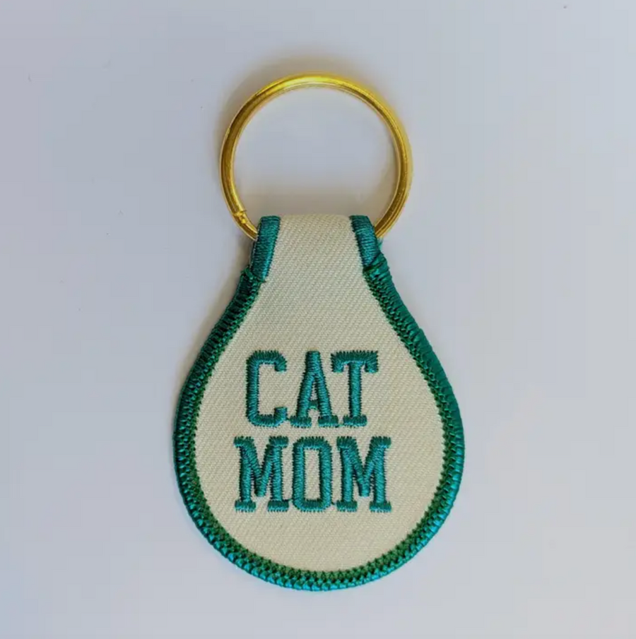 Cat Mom Key Tag