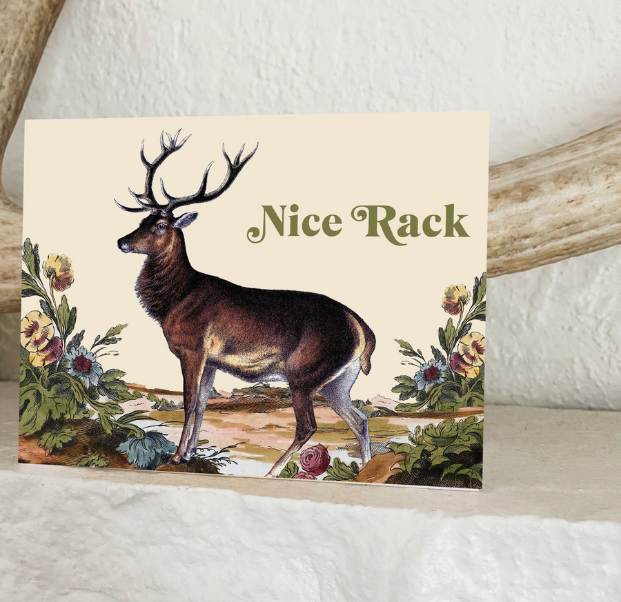 Nice Rack Funny Deer Card - CL1