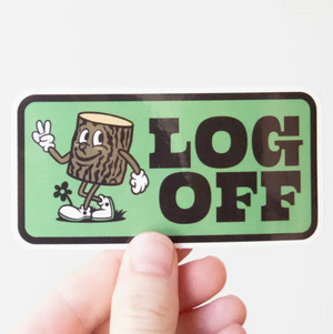 Log Off Sticker