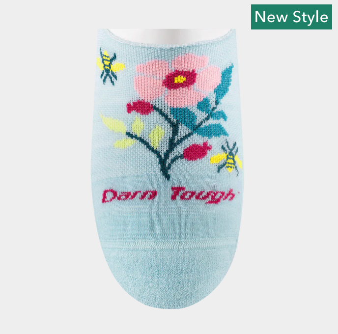 Darn Tough Women's No Show Hidden Lightweight Lifestyle Sock - Glacier 6123