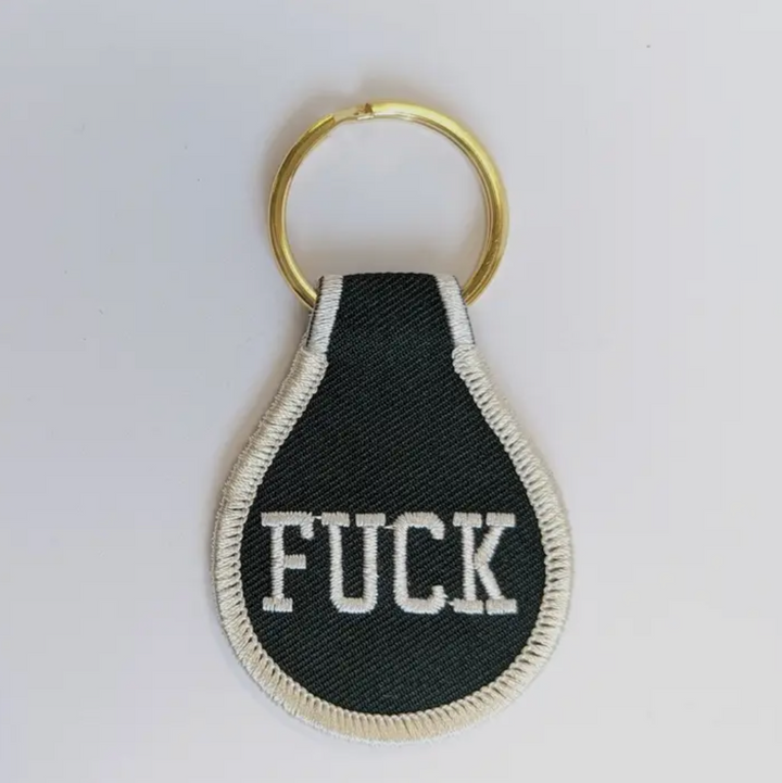 Fuck Embroidered Key Tag