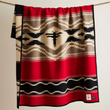 Load image into Gallery viewer, Pendleton American Indian College Fund Twin Jaquard Blanket - Water Red Multi ZE788
