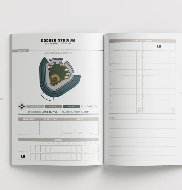 Major League Ballparks Log Book