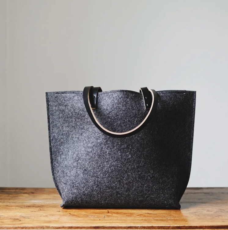 Red House Merino Wool Modern Tote Bag
