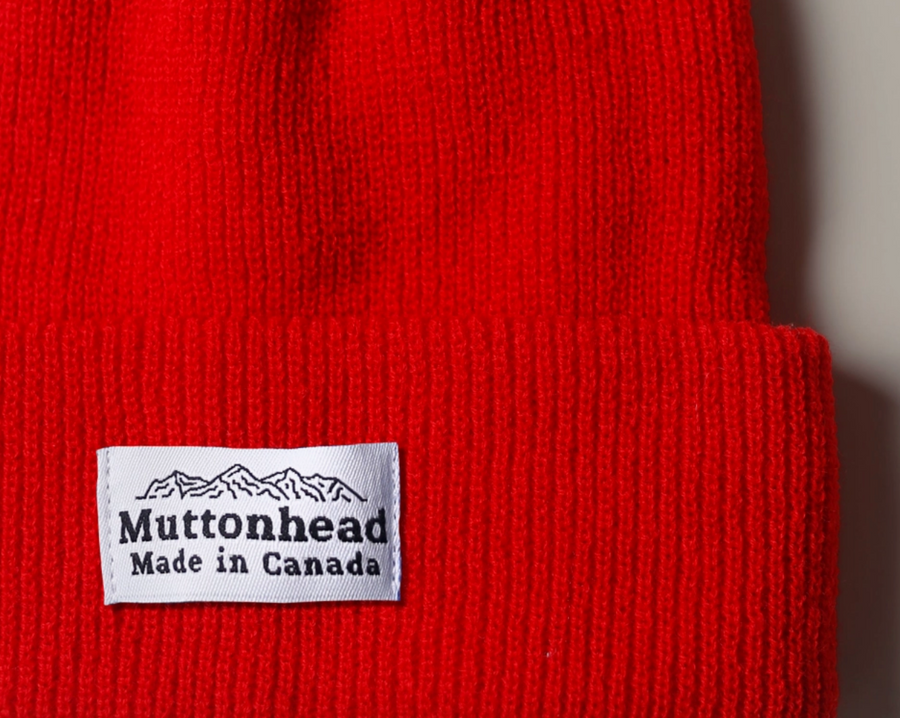 Merino Wool Toque - Red