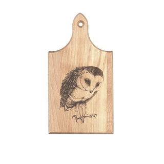 JK Adams Mini QT Maple Cutting Board - Laura Zindel Barn Owl QT-1-BO
