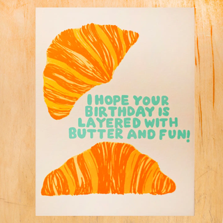 BIRTHDAY CROISSANT Card