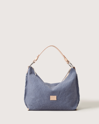 Hana Canvas Hobo Bag - Horizon Vachetta