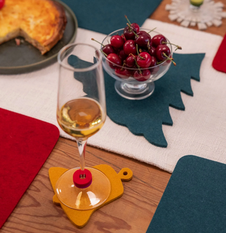 Merino Wool Coaster 4 Pack - Deck the Halls