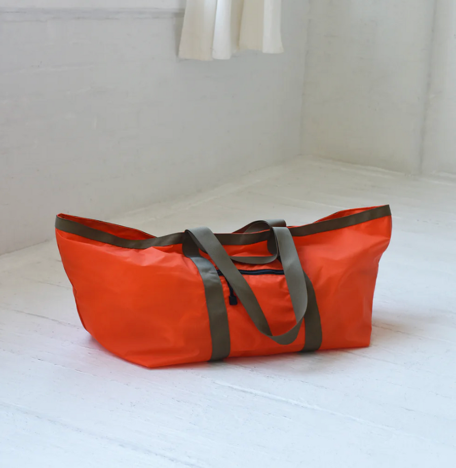 NYLON RIPSTOP WEEKENDER BAG - Orange/ Coyote