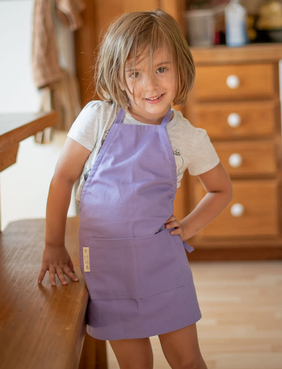 Children's Everyday Apron in Emerald Green