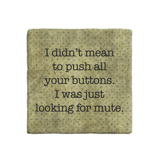 Funny Sayings Marble Coaster - Single
