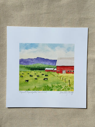 Unframed Mount Mansfield Print - 8X8