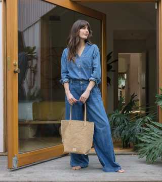 Hana Canvas Tote Bag - Sand