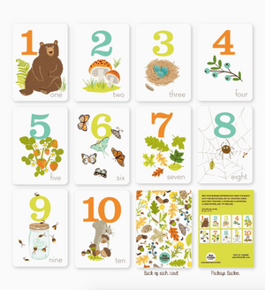 Woodland Animals Counting Card Set