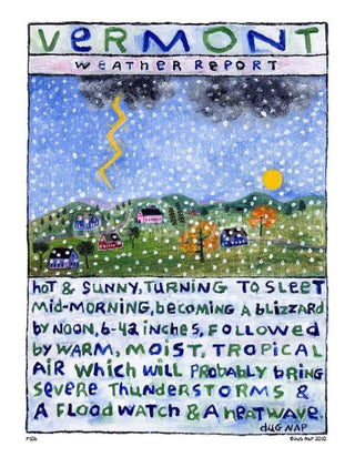 VT Weather Report Mini Print