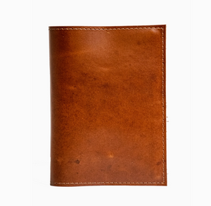 Handmade Medium Leather Journal - Bourbon