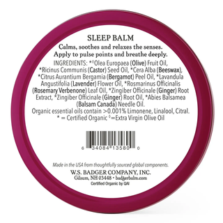 Badger Balm Sleep Balm 2oz Tin