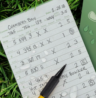 Waterproof Golf Notebook