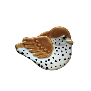 Ceramic Animal Dish - Wood Thrush