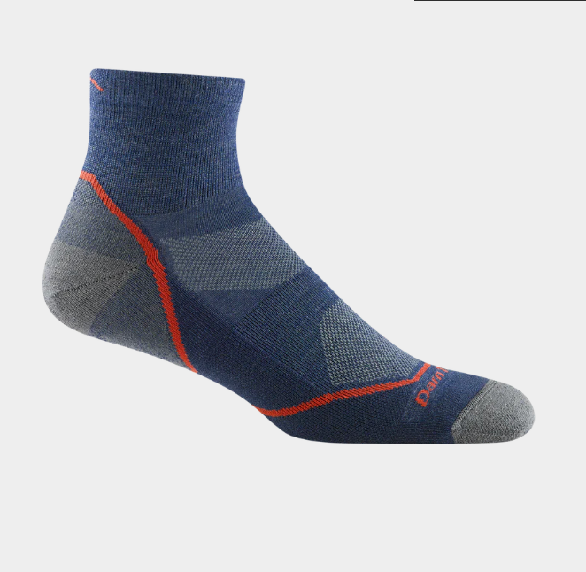 Darn Tough Men's Sock Light 1/4 Hiking 1991 - Denim