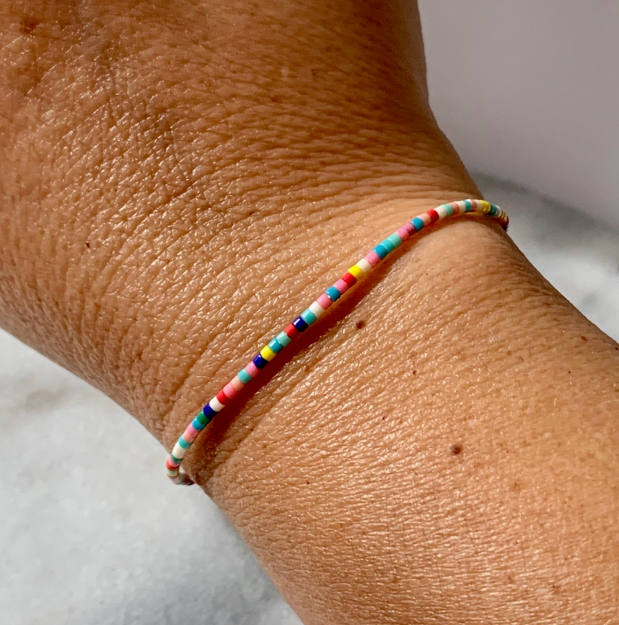 Adjustable Seed Bead Bracelet