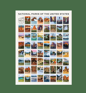 National Parks of the US Poster 16 x 20