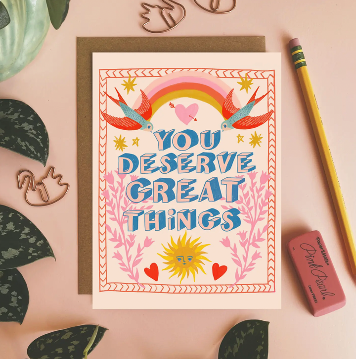 you deserve great things card - DF8