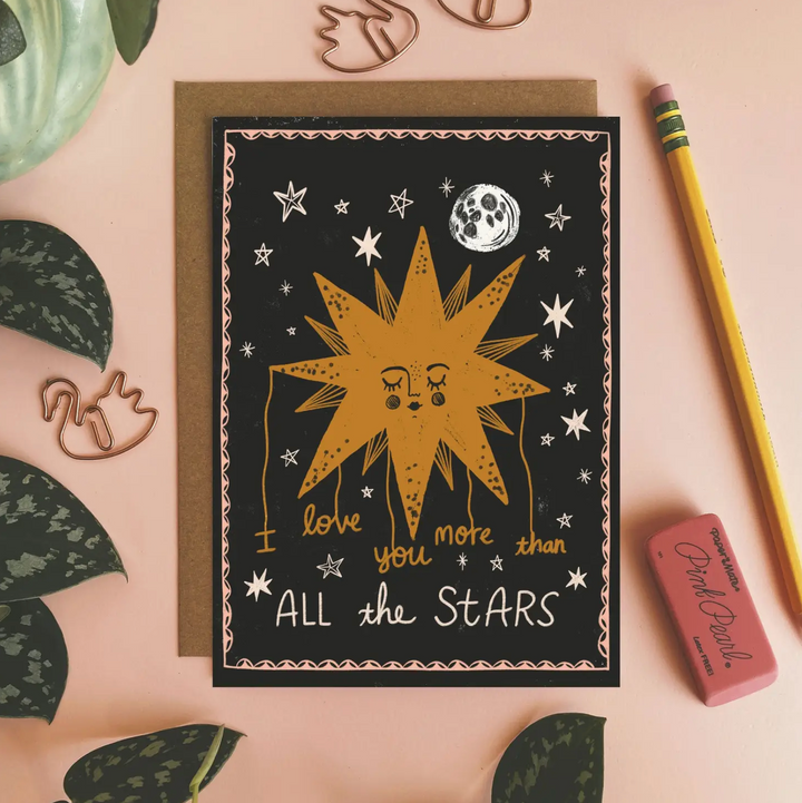 i love you more than all the stars card - DF1