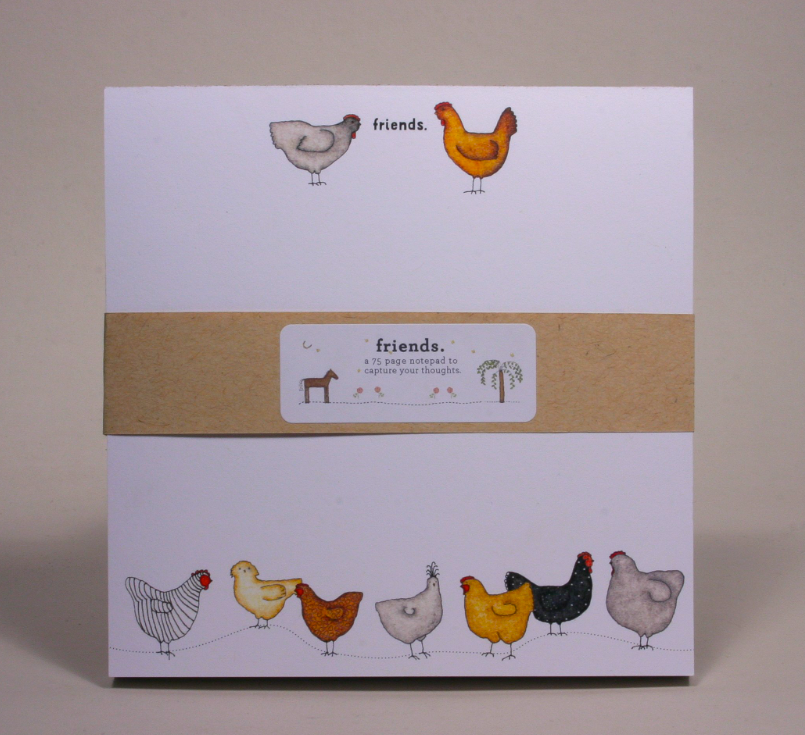 Friends Chicken Square Notepad