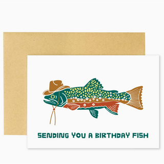 birthday fish card - WO5